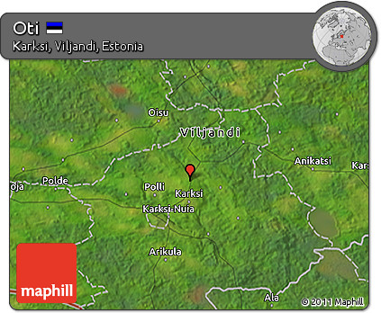 Satellite 3D Map of Oti