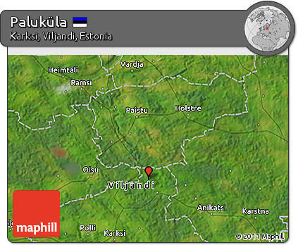 Satellite 3D Map of Paluküla