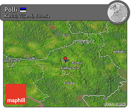 Satellite 3D Map of Polli