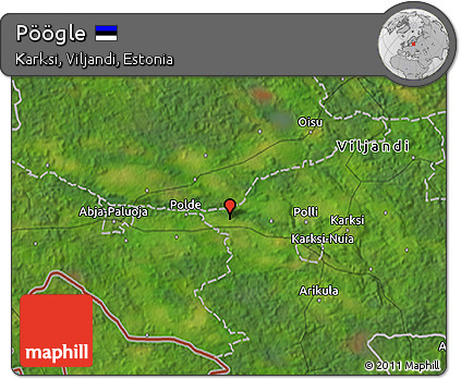 Satellite 3D Map of Pöögle