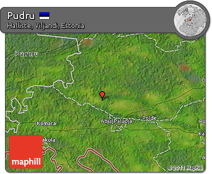 Satellite 3D Map of Pudru