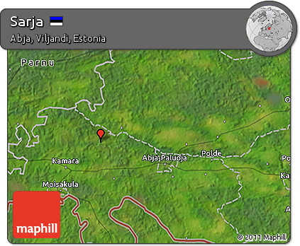 Satellite 3D Map of Sarja