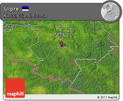 Satellite 3D Map of Ülpre