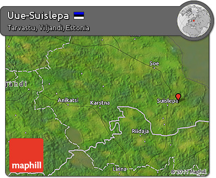 Satellite 3D Map of Uue-Suislepa