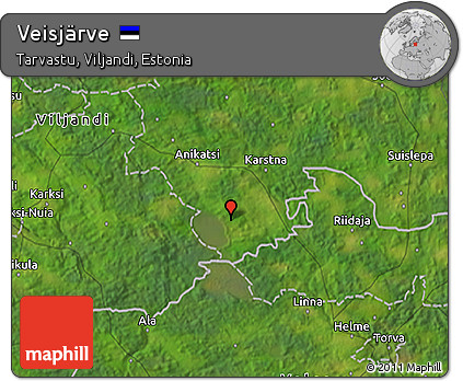 Satellite 3D Map of Veisjärve