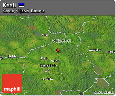 Satellite 3D Map of Kaali