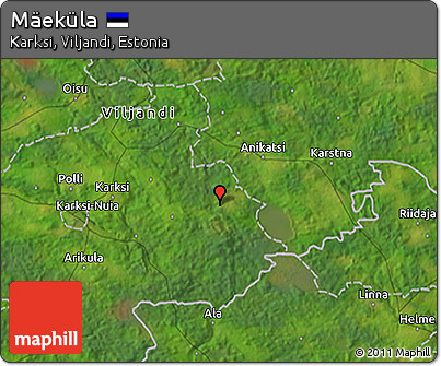 Satellite 3D Map of Mäeküla