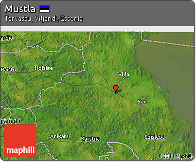 Satellite 3D Map of Mustla