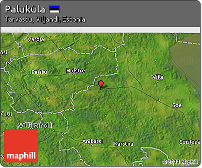 Satellite 3D Map of Paluküla