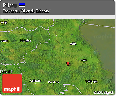 Satellite 3D Map of Pikru