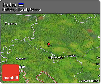 Satellite 3D Map of Pudru