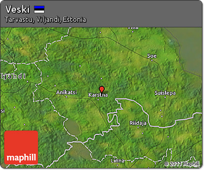 Satellite 3D Map of Veski