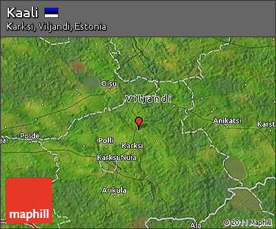 Satellite 3D Map of Kaali