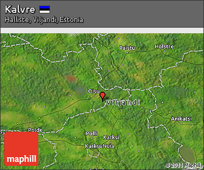 Satellite 3D Map of Kalvre