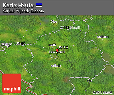 Satellite 3D Map of Karksi-Nuia