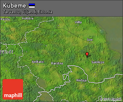Satellite 3D Map of Kübeme