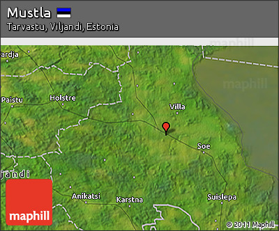 Satellite 3D Map of Mustla