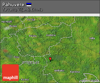 Satellite 3D Map of Pahuvere