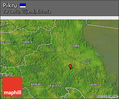 Satellite 3D Map of Pikru