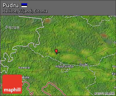 Satellite 3D Map of Pudru