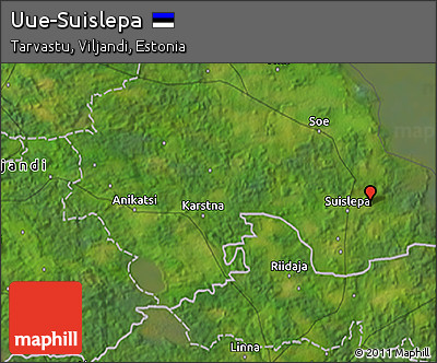 Satellite 3D Map of Uue-Suislepa