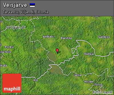 Satellite 3D Map of Veisjärve
