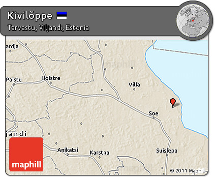 Shaded Relief 3D Map of Kivilõppe