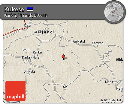 Shaded Relief 3D Map of Kukese
