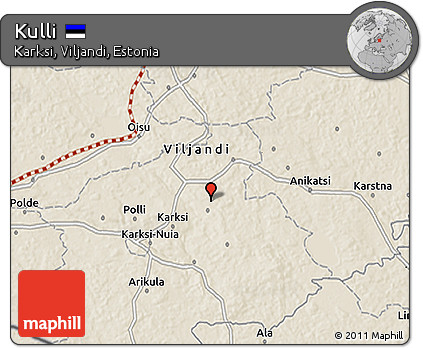 Shaded Relief 3D Map of Kulli