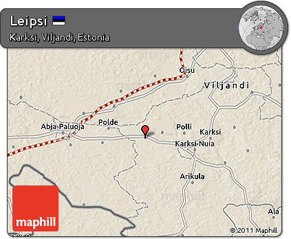 Shaded Relief 3D Map of Leipsi