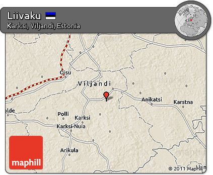 Shaded Relief 3D Map of Liivaku
