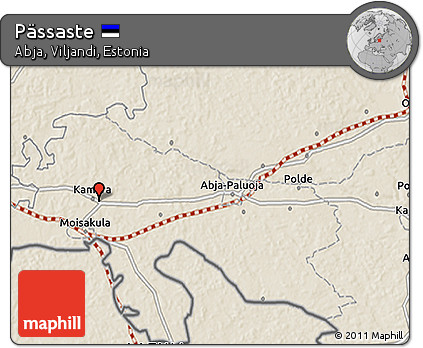 Shaded Relief 3D Map of Pässaste
