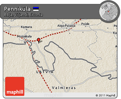 Shaded Relief 3D Map of Penniküla