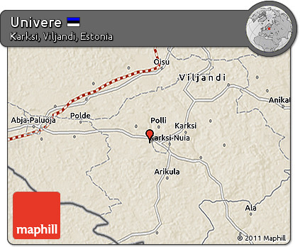 Shaded Relief 3D Map of Univere