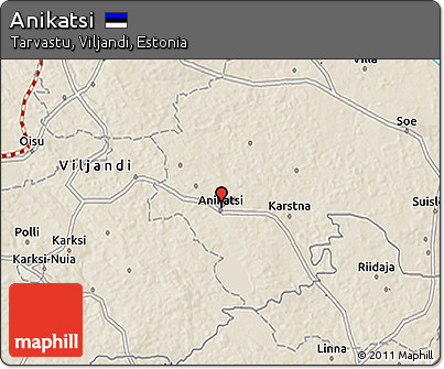 Shaded Relief 3D Map of Anikatsi