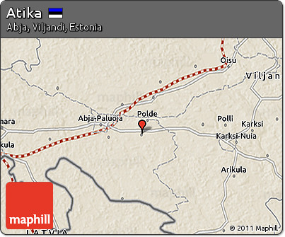 Shaded Relief 3D Map of Atika