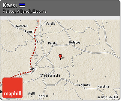 Shaded Relief 3D Map of Kassi