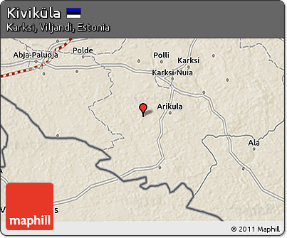 Shaded Relief 3D Map of Kiviküla