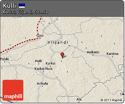 Shaded Relief 3D Map of Kulli