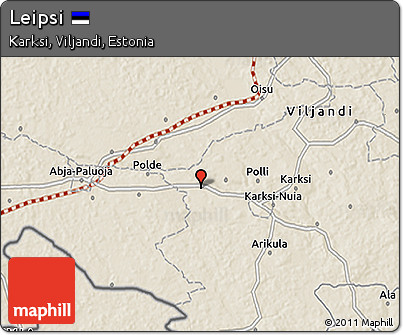 Shaded Relief 3D Map of Leipsi