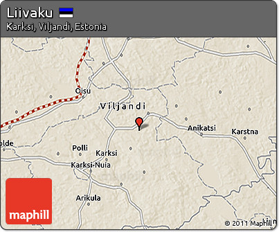 Shaded Relief 3D Map of Liivaku
