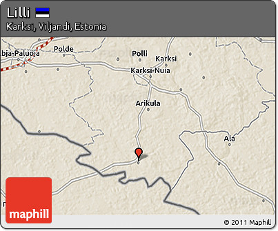 Shaded Relief 3D Map of Lilli