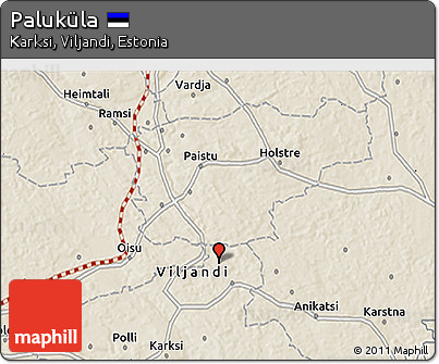 Shaded Relief 3D Map of Paluküla