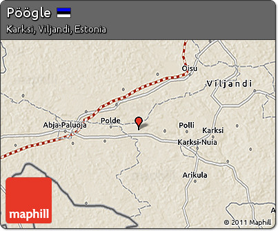 Shaded Relief 3D Map of Pöögle