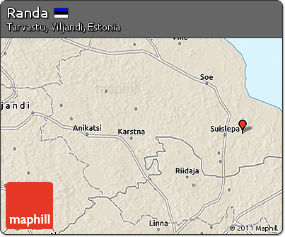 Shaded Relief 3D Map of Randa