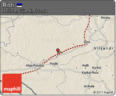 Shaded Relief 3D Map of Risti