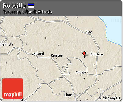 Shaded Relief 3D Map of Roosilla
