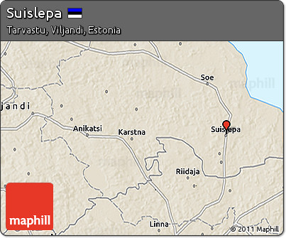 Shaded Relief 3D Map of Suislepa