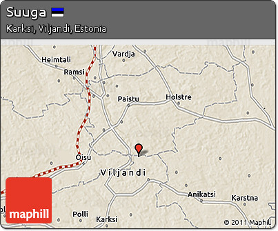 Shaded Relief 3D Map of Suuga
