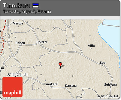 Shaded Relief 3D Map of Tinnikuru